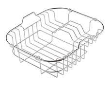 A stainless steel rinse basket SSRB-1 with build-in handles and convex palate rack
