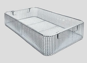 A stainless steel weld mesh instrument tray