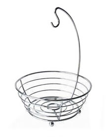 A contemporary fruit basket WFB-10 with a unique hook